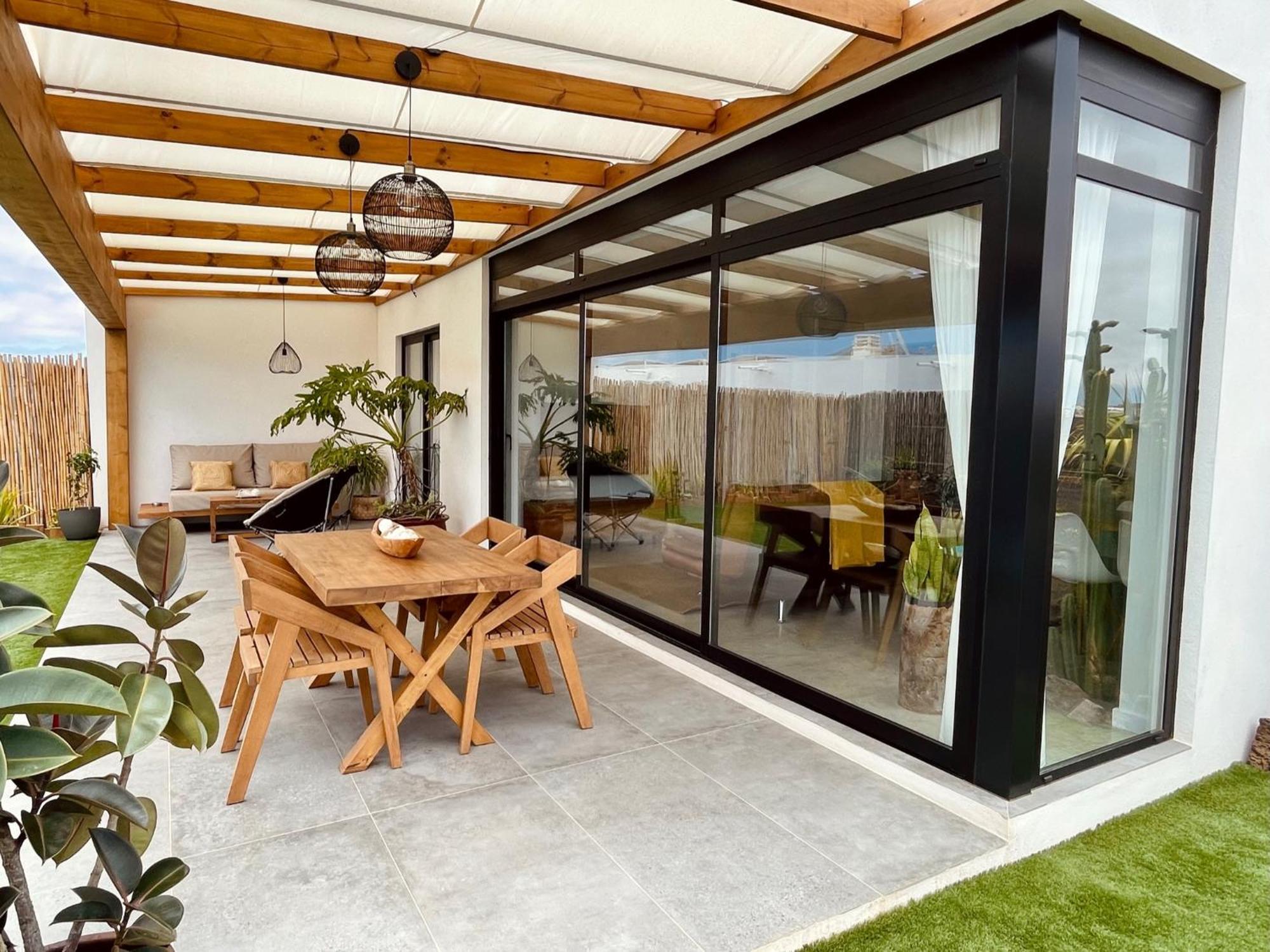 Bungalow + Piscina Independiente Ла Олива Екстериор снимка